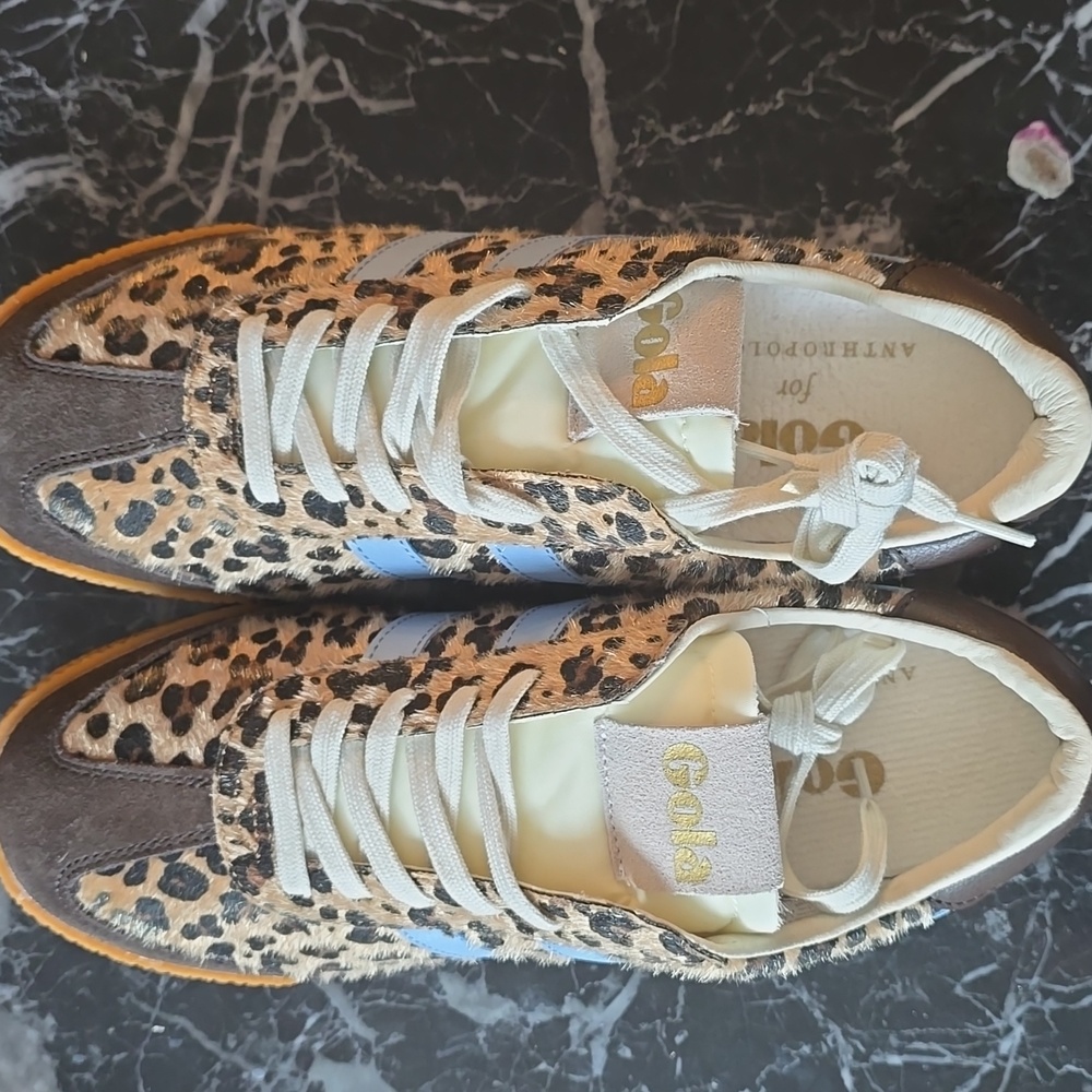 Gola Women's Leopard Print Sneakers with Blue Accents Retail $110.00US - Picture 8 of 16